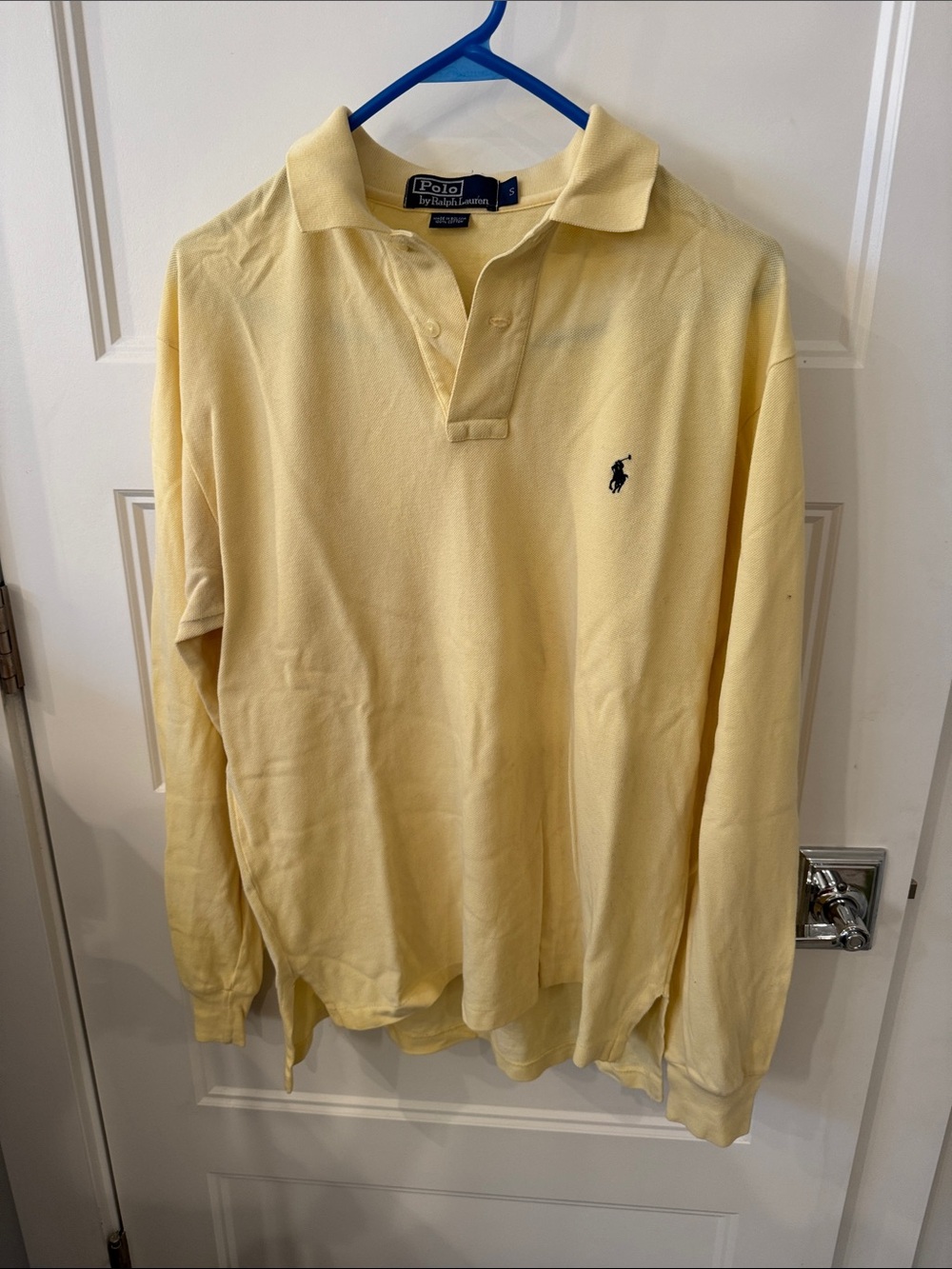 Polo by Ralph Lauren Long-Sleeve Polo Shirt - Light Yellow